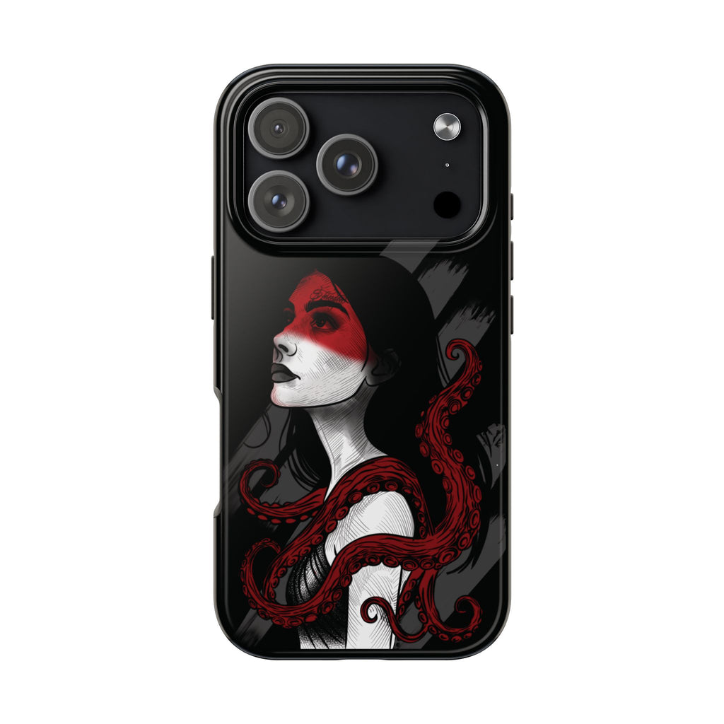 Heretic Bloom — Yield Cult Tough Phone Case | Red & Black Art Edition