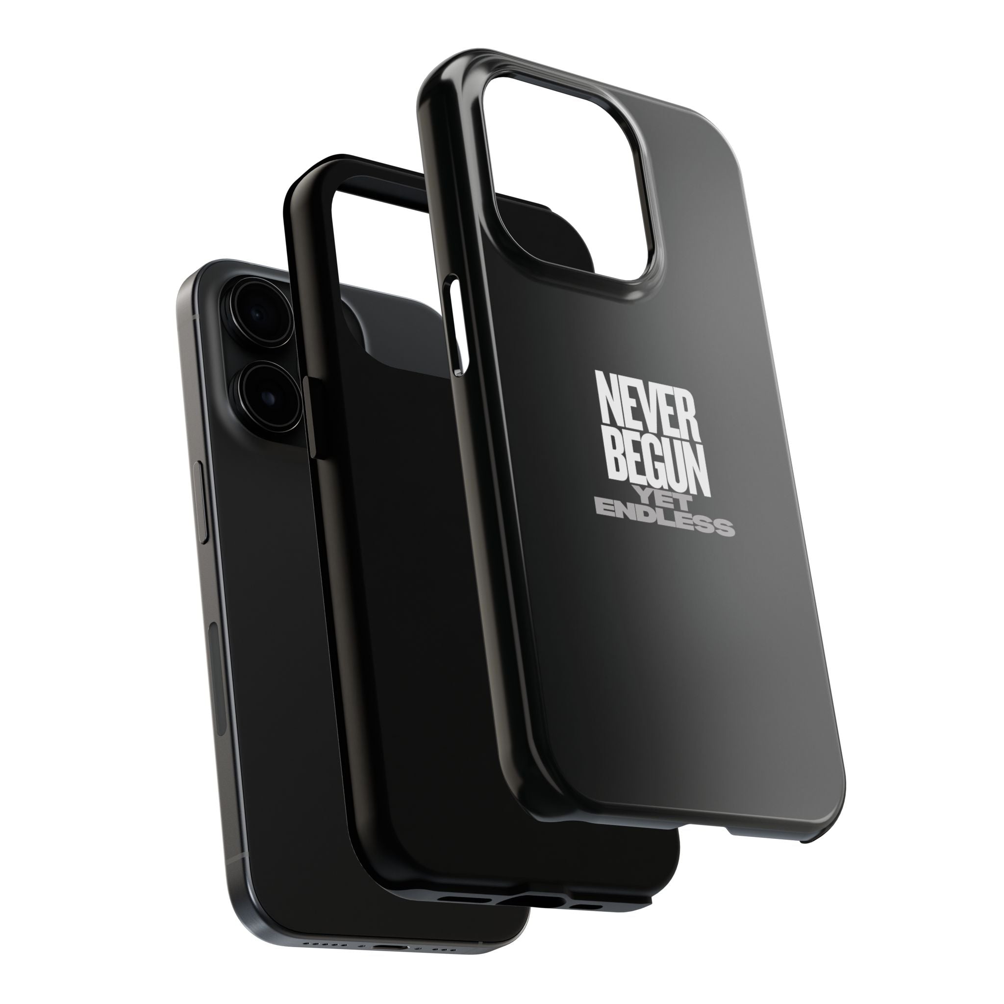 Never Begun, Yet Endless — Yield Cult Tough Phone Case | Black Minimal Protective Cover