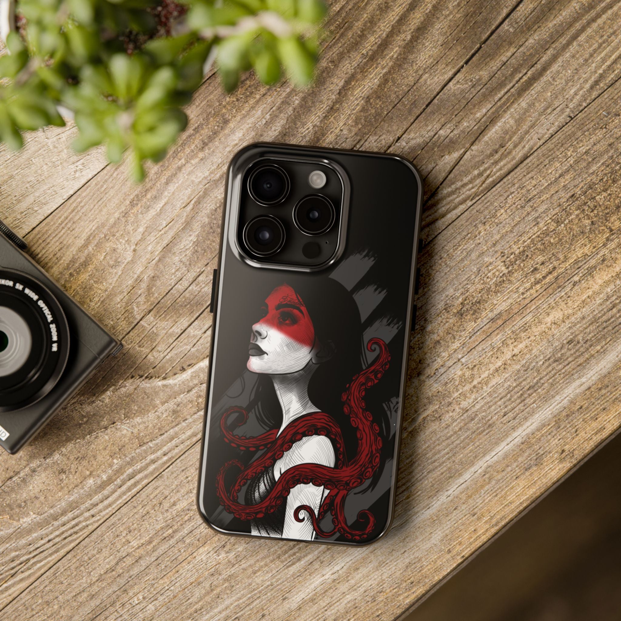 Heretic Bloom — Yield Cult Tough Phone Case | Red & Black Art Edition