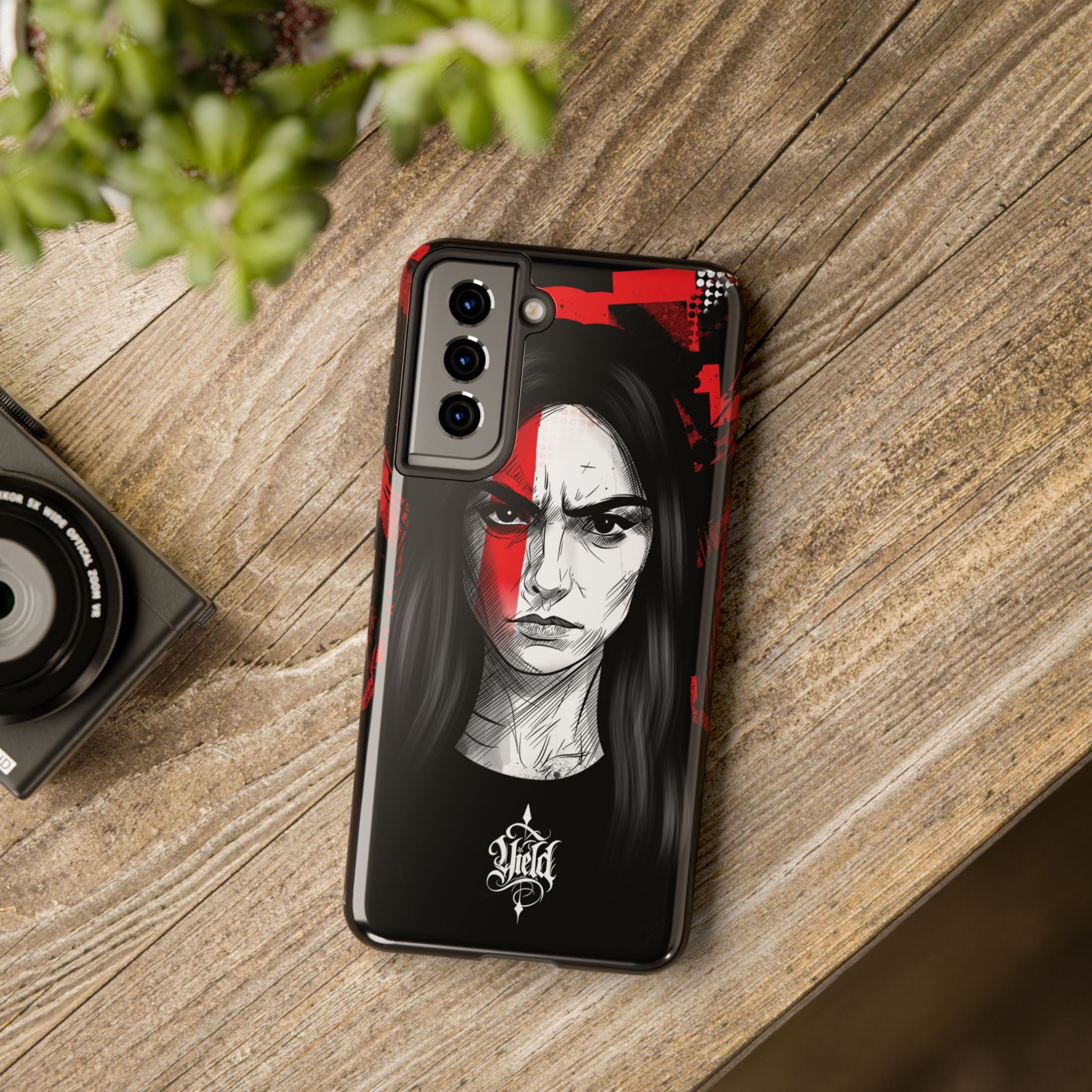 The Crimson Oath — Yield Cult Tough Phone Case | Dark Symbolic Black Protective Cover