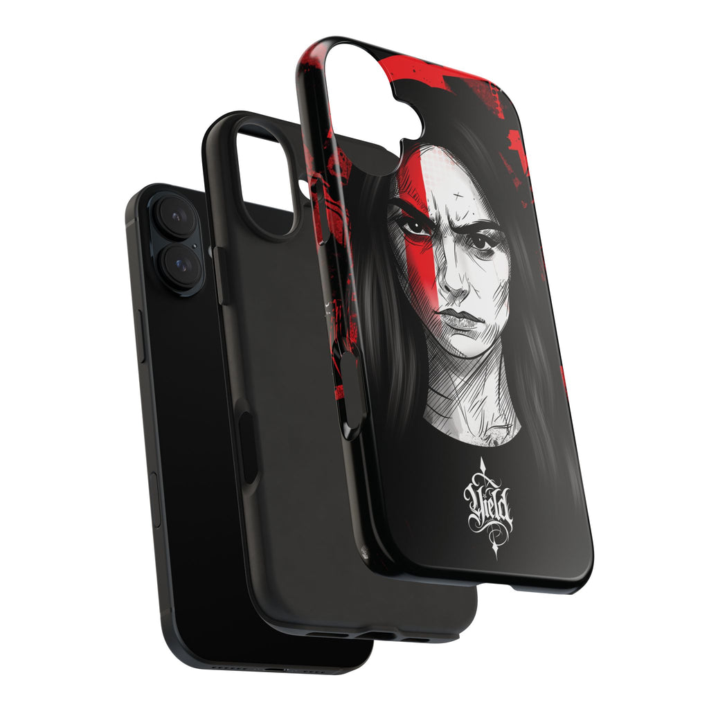 The Crimson Oath — Yield Cult Tough Phone Case | Dark Symbolic Black Protective Cover
