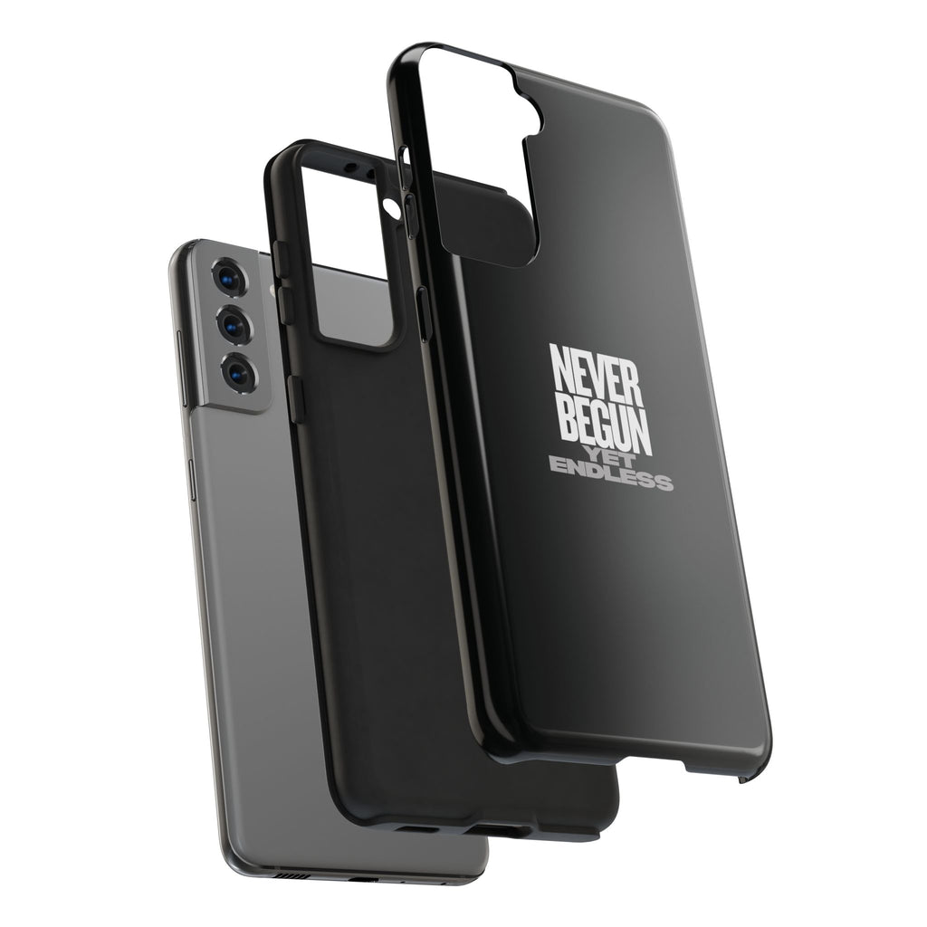 Never Begun, Yet Endless — Yield Cult Tough Phone Case | Black Minimal Protective Cover