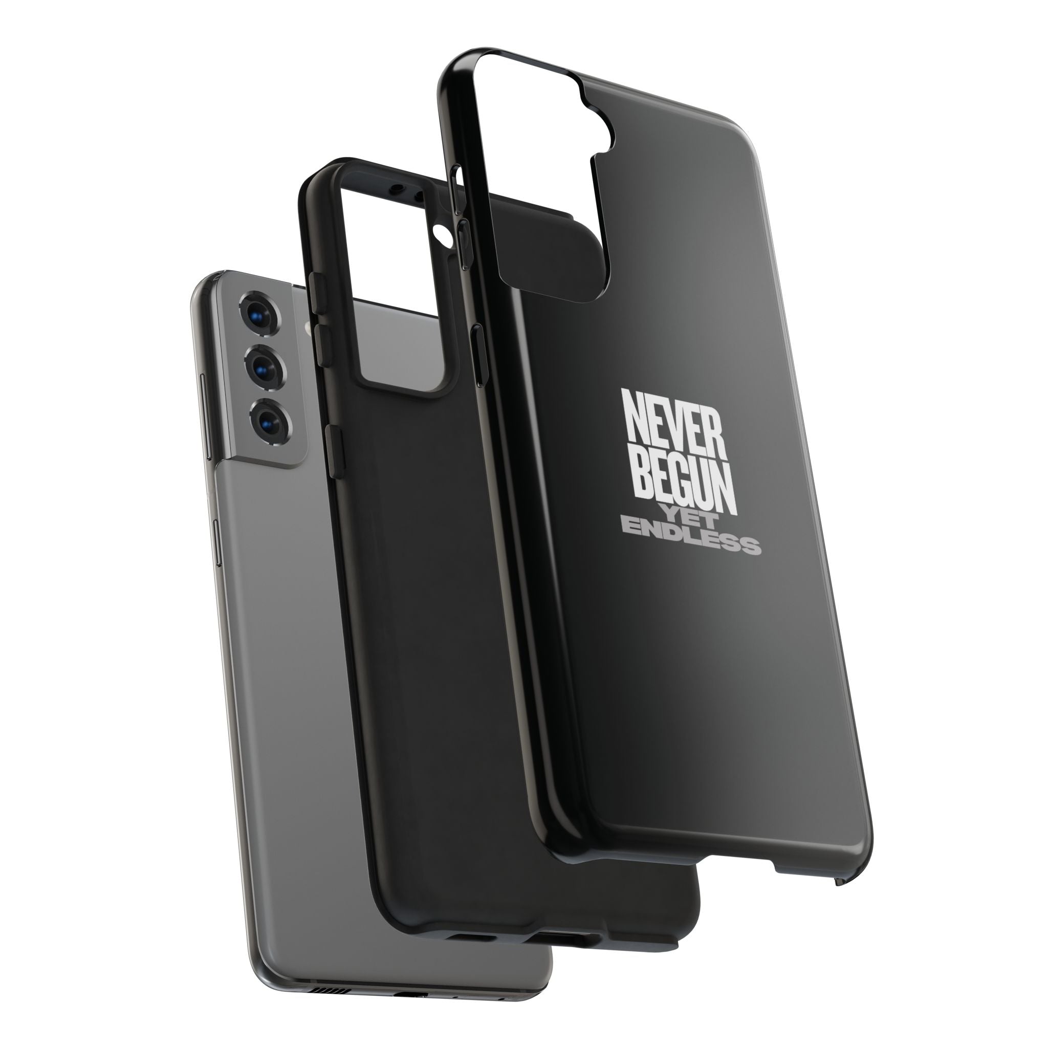 Never Begun, Yet Endless — Yield Cult Tough Phone Case | Black Minimal Protective Cover