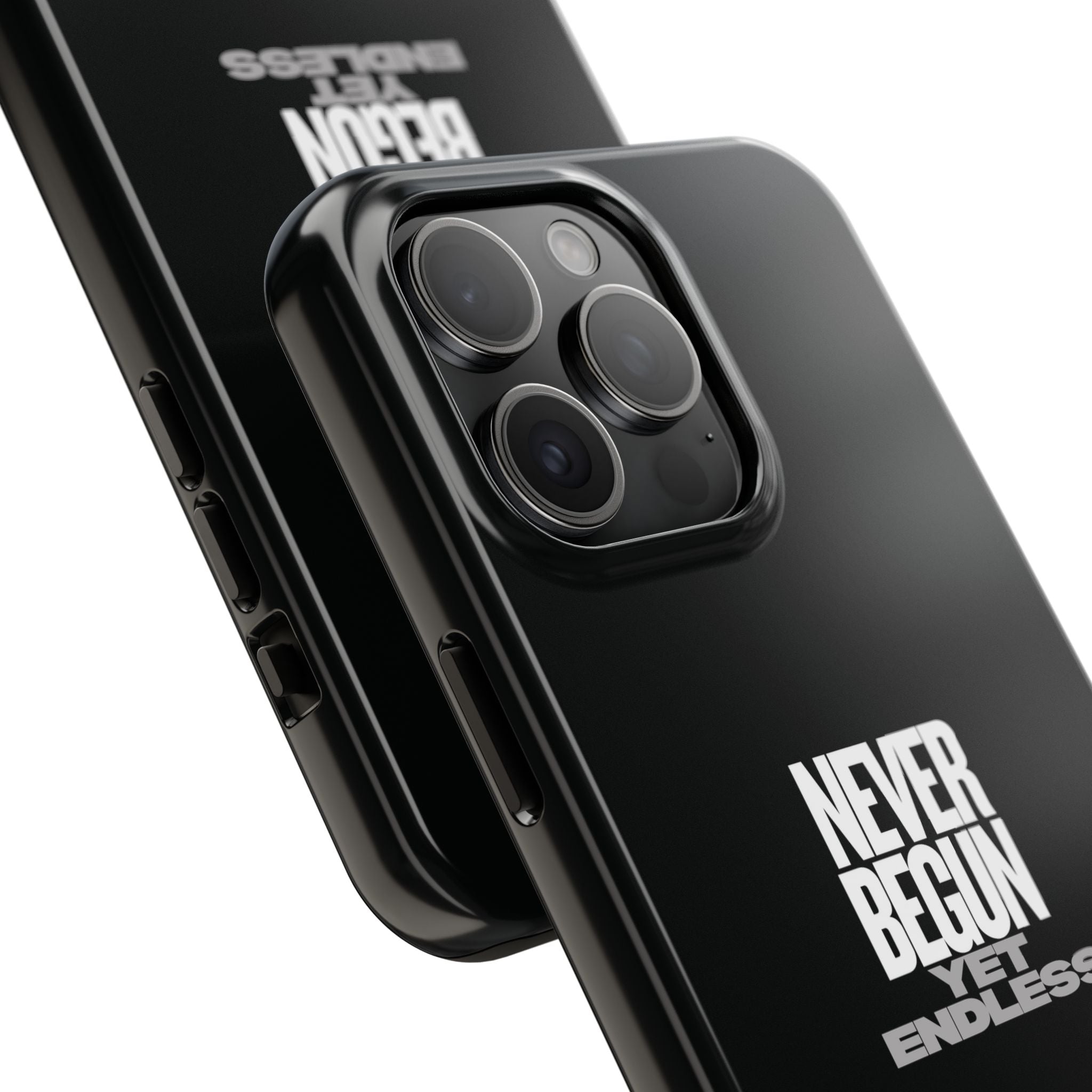 Never Begun, Yet Endless — Yield Cult Tough Phone Case | Black Minimal Protective Cover