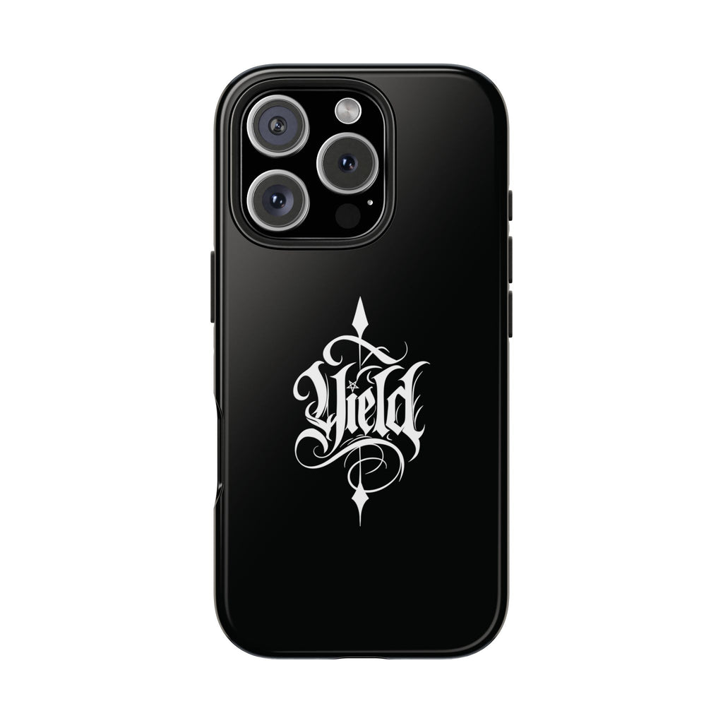 Yield Cult Emblem Tough Phone Case — Black Minimal Armor for the Chosen