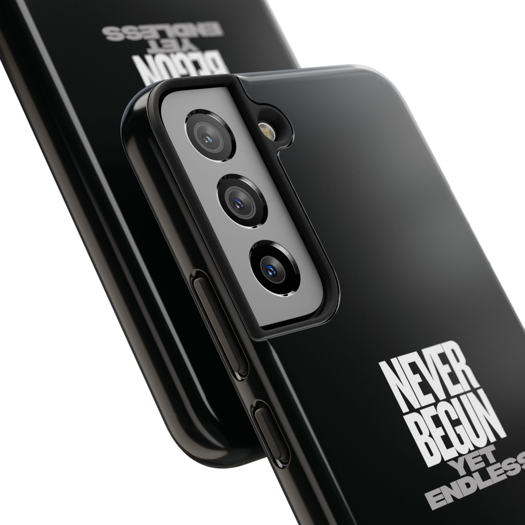 Never Begun, Yet Endless — Yield Cult Tough Phone Case | Black Minimal Protective Cover