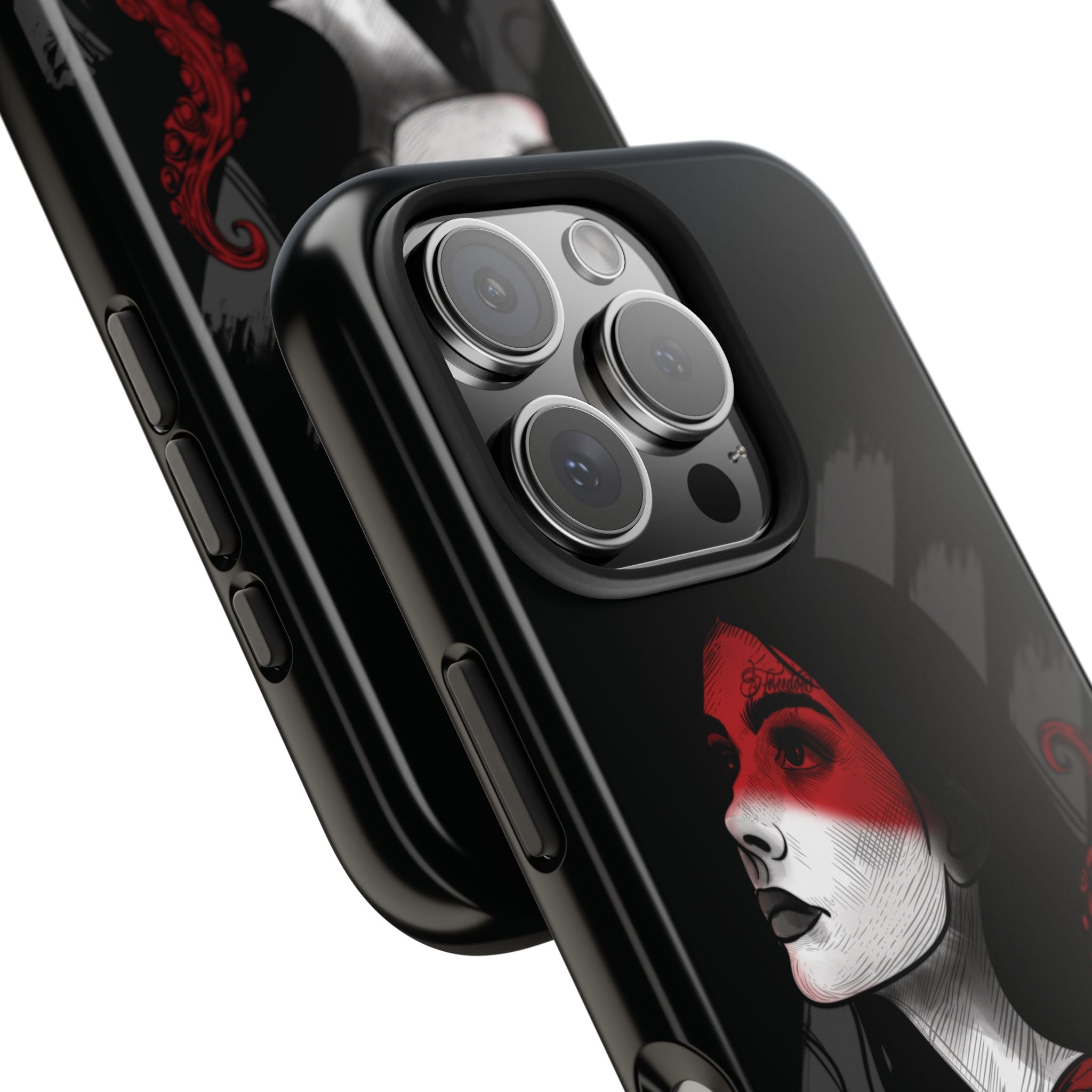 Heretic Bloom — Yield Cult Tough Phone Case | Red & Black Art Edition