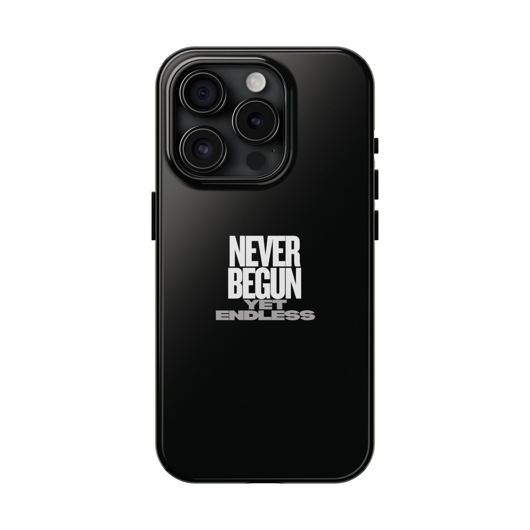 Never Begun, Yet Endless — Yield Cult Tough Phone Case | Black Minimal Protective Cover