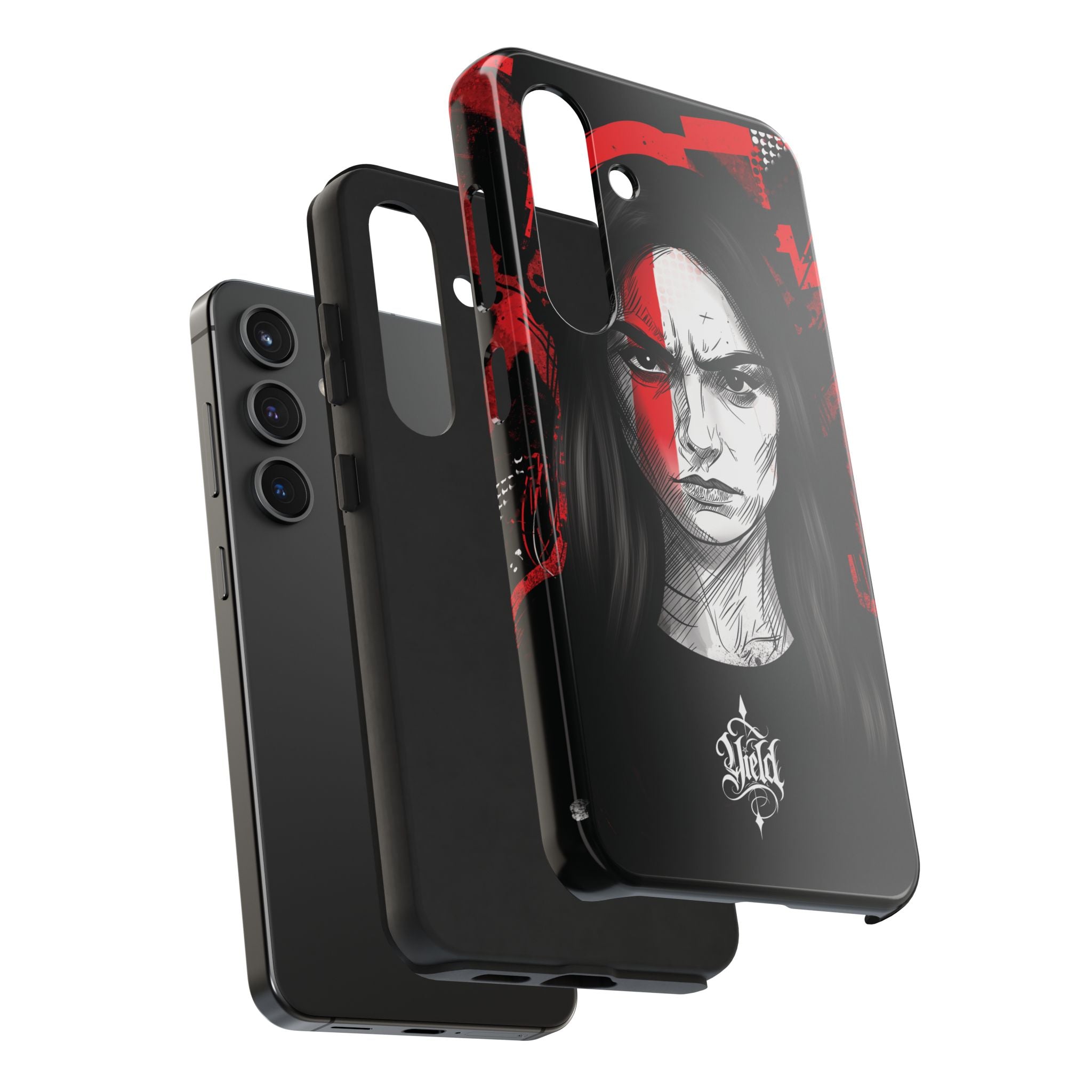 The Crimson Oath — Yield Cult Tough Phone Case | Dark Symbolic Black Protective Cover