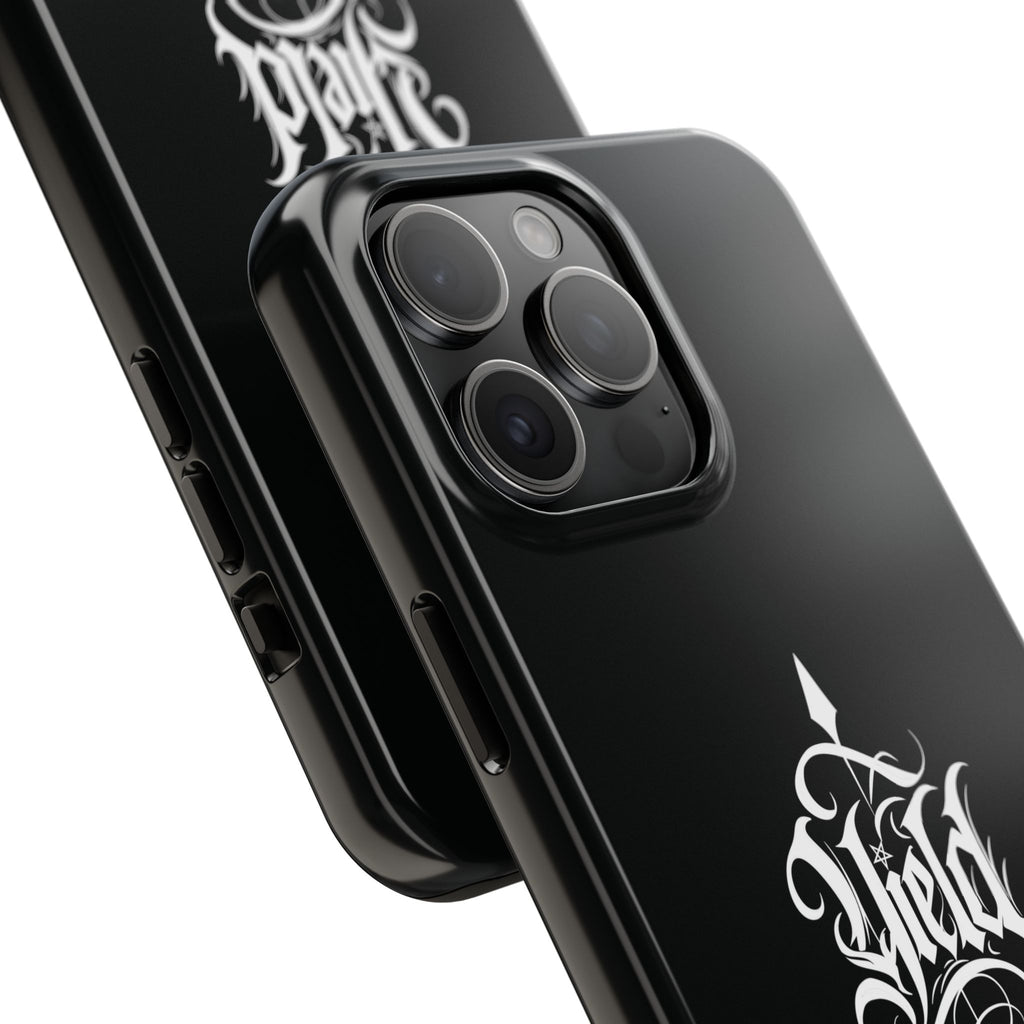 Yield Cult Emblem Tough Phone Case — Black Minimal Armor for the Chosen