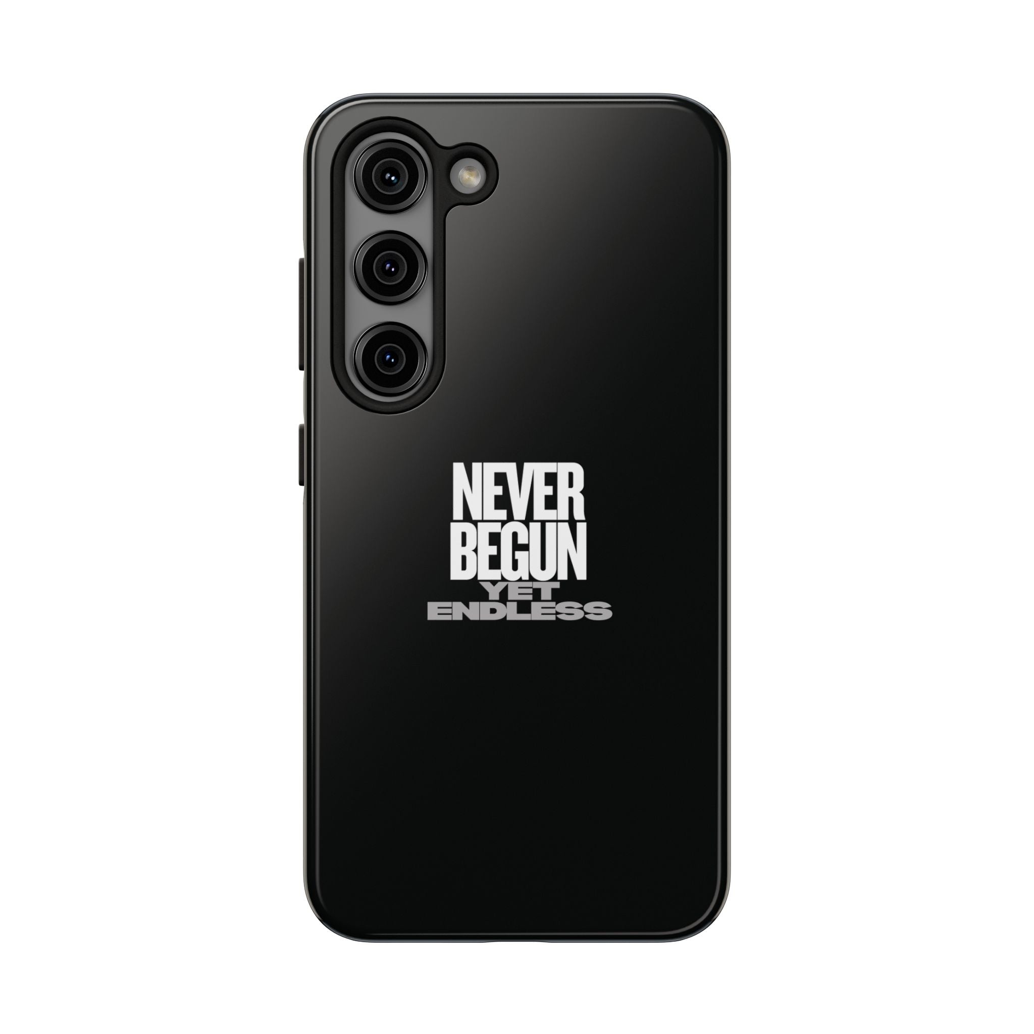 Never Begun, Yet Endless — Yield Cult Tough Phone Case | Black Minimal Protective Cover