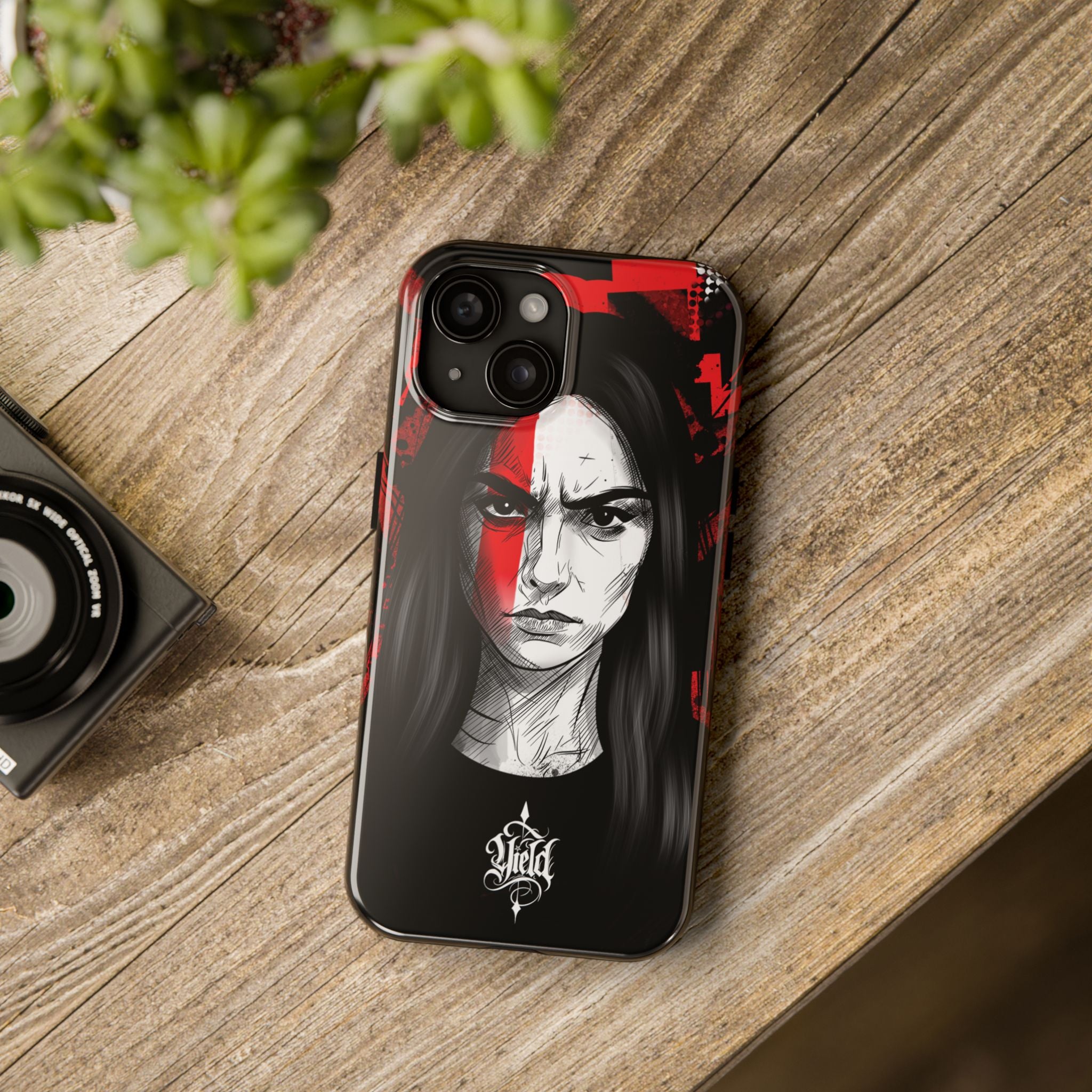 The Crimson Oath — Yield Cult Tough Phone Case | Dark Symbolic Black Protective Cover