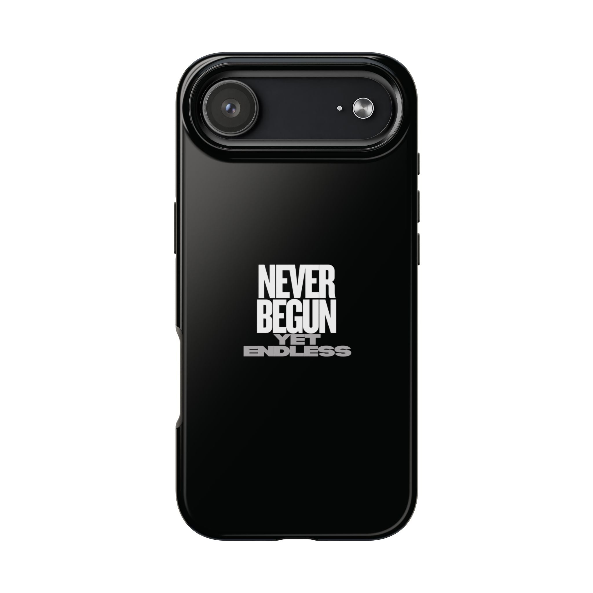 Never Begun, Yet Endless — Yield Cult Tough Phone Case | Black Minimal Protective Cover