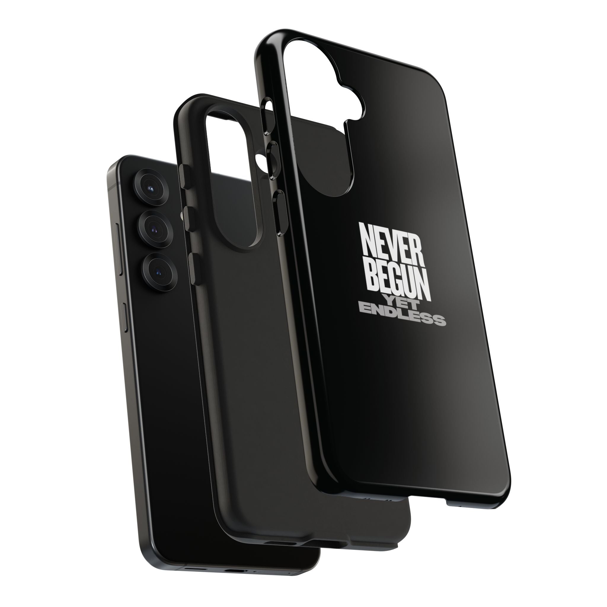 Never Begun, Yet Endless — Yield Cult Tough Phone Case | Black Minimal Protective Cover