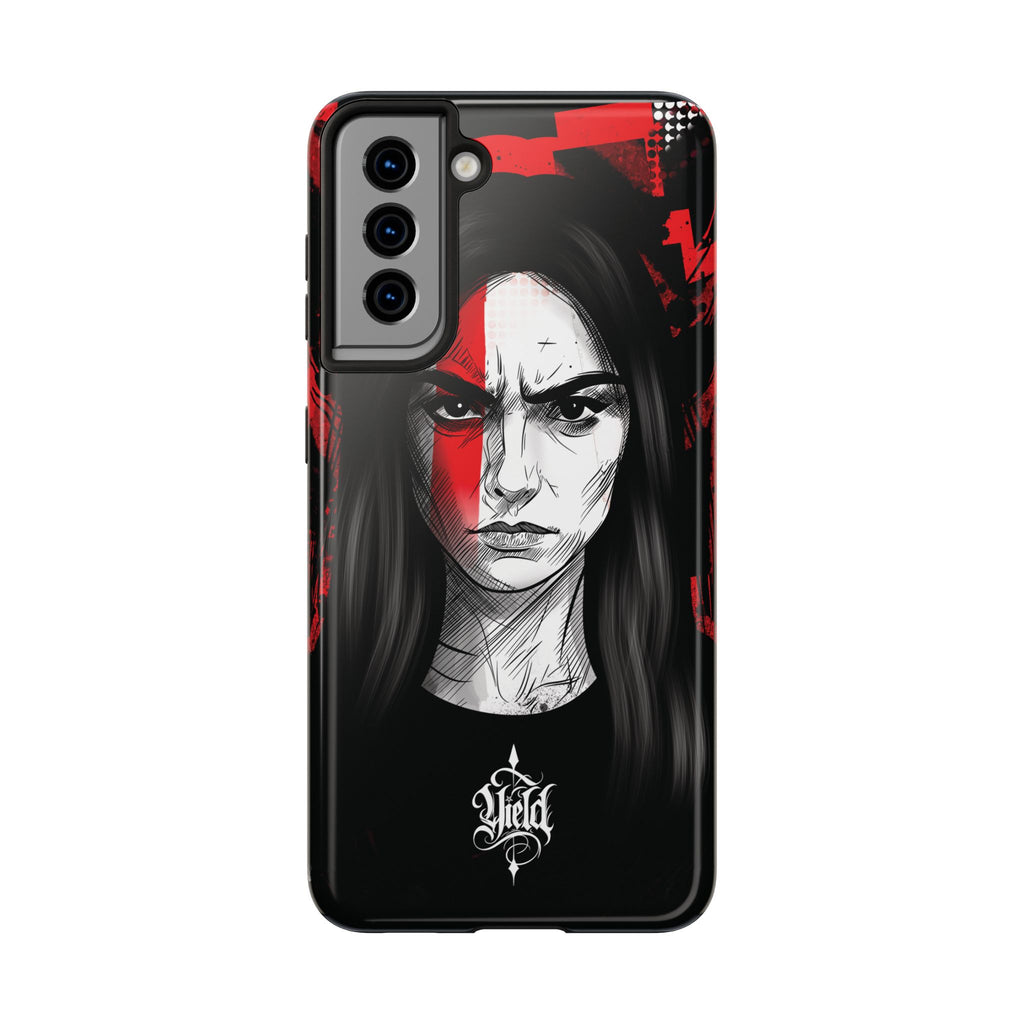 The Crimson Oath — Yield Cult Tough Phone Case | Dark Symbolic Black Protective Cover