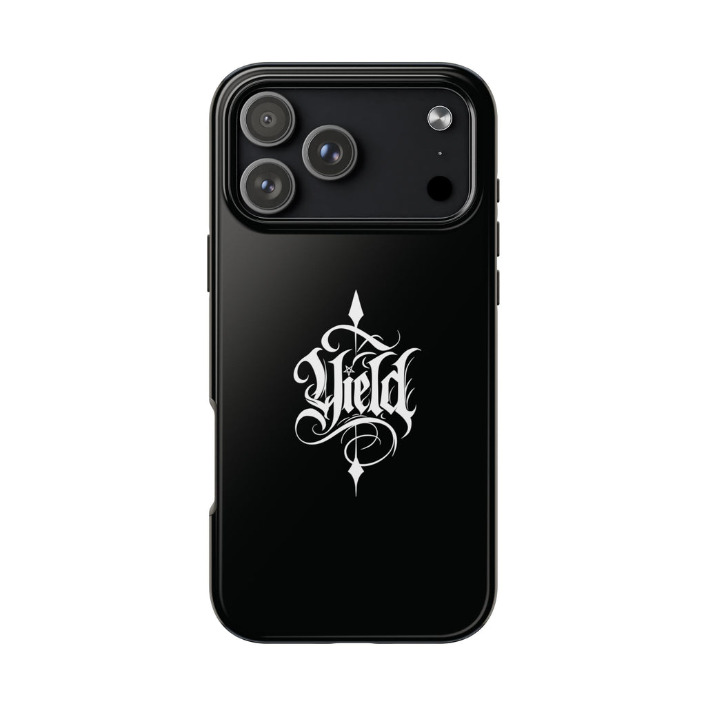 Yield Cult Emblem Tough Phone Case — Black Minimal Armor for the Chosen