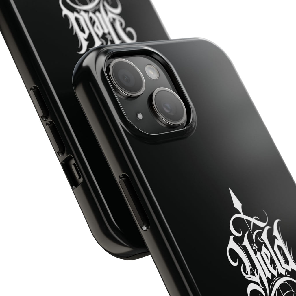 Yield Cult Emblem Tough Phone Case — Black Minimal Armor for the Chosen
