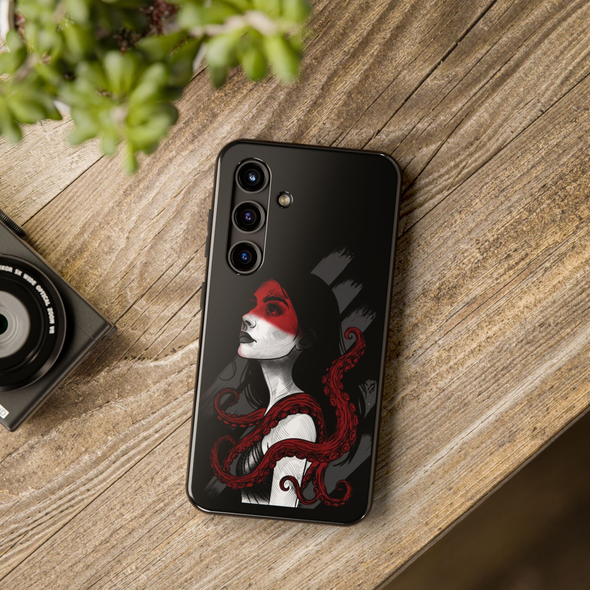 Heretic Bloom — Yield Cult Tough Phone Case | Red & Black Art Edition